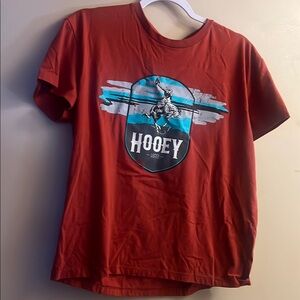 Hooey Cowboy Graphic Tee in Bold Red